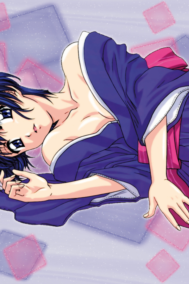 Девушка из аниме Синее синего