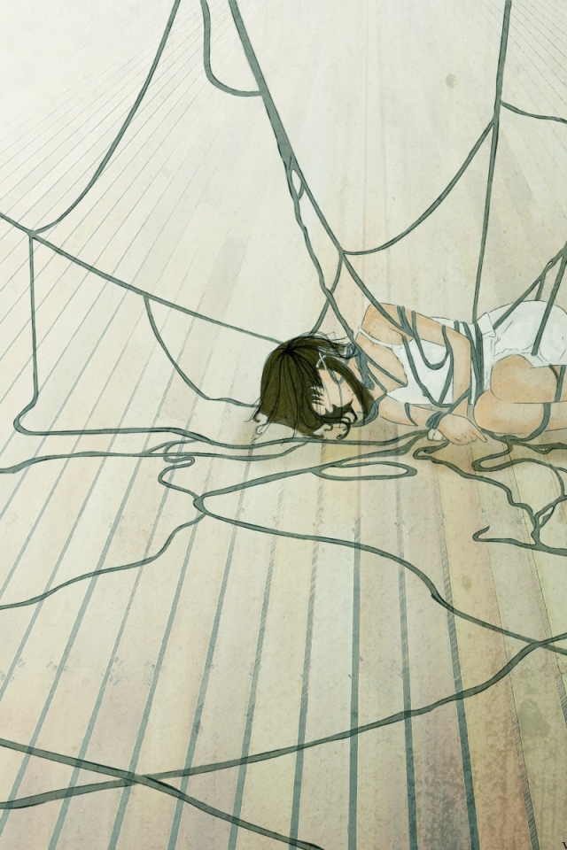 Девушка в сетях аниме