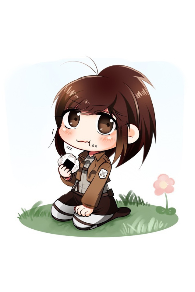 Девочка аниме из манги  Атака Титанов