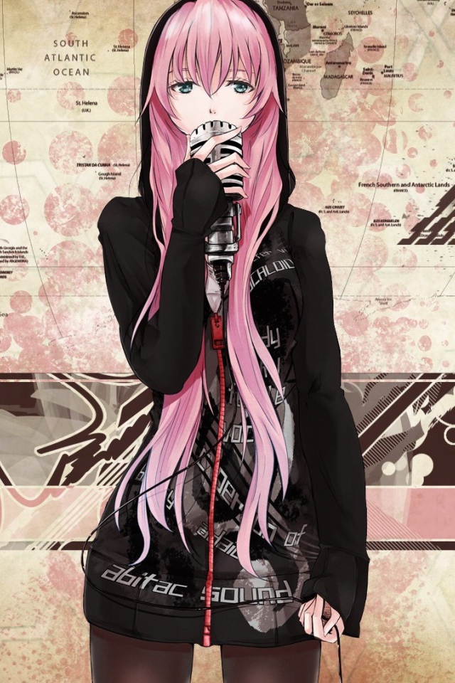 Девушка певица аниме