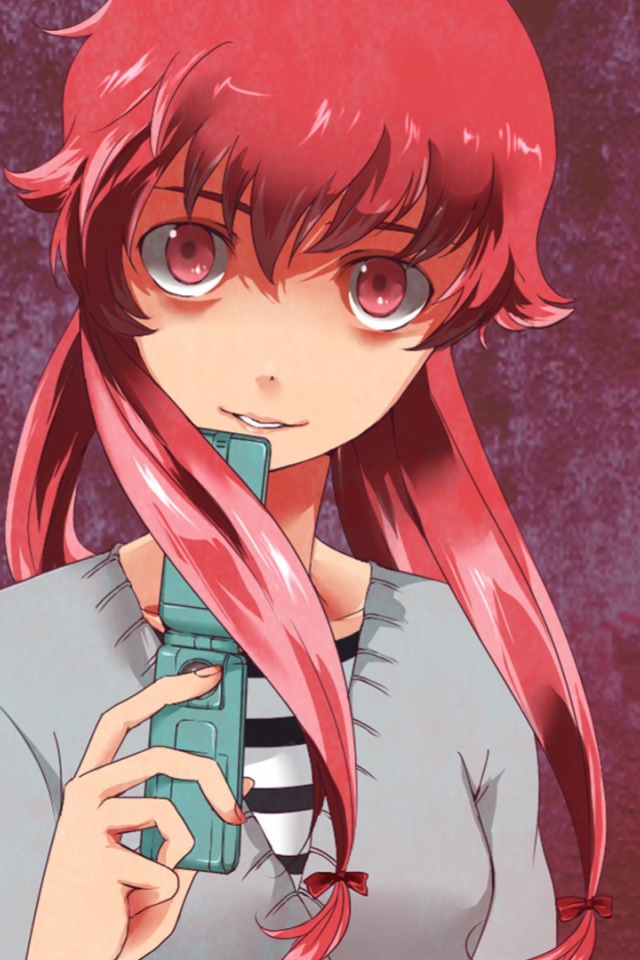 Аниме девушка с телефоном, Яндере