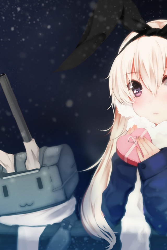 Девушка аниме с роботом