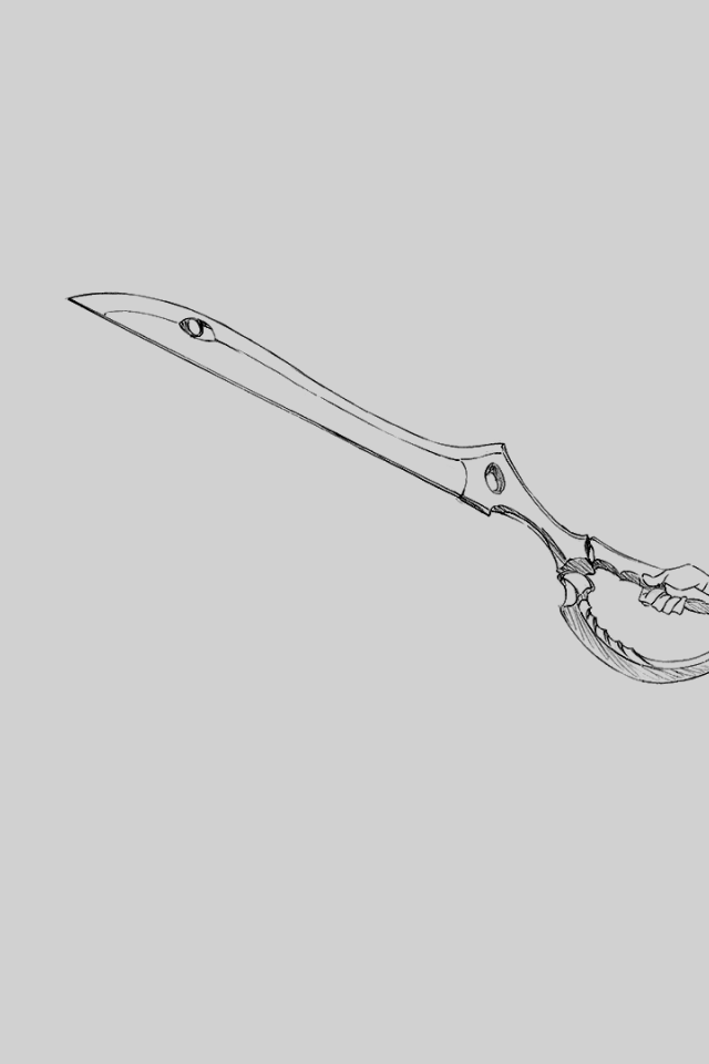 Герой аниме нарисованный карандашом