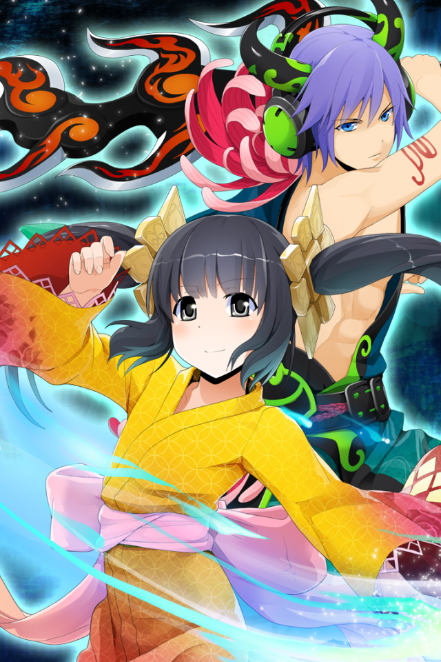 Сражение героев аниме Onigirl