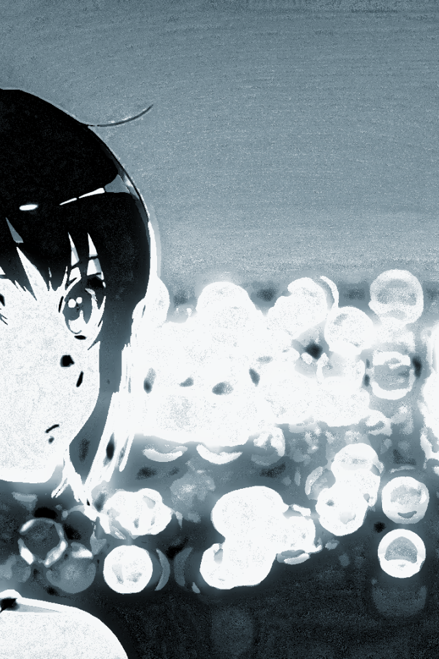 Черно белый рисунок аниме Звучи Эуфониум