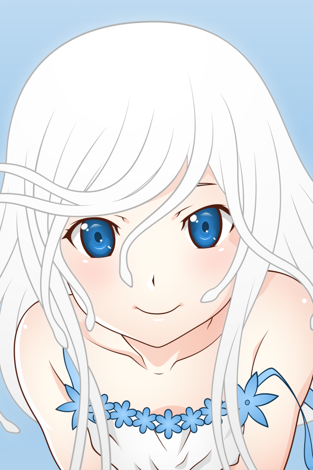 Белокурая девушка в аниме Monogatari Series