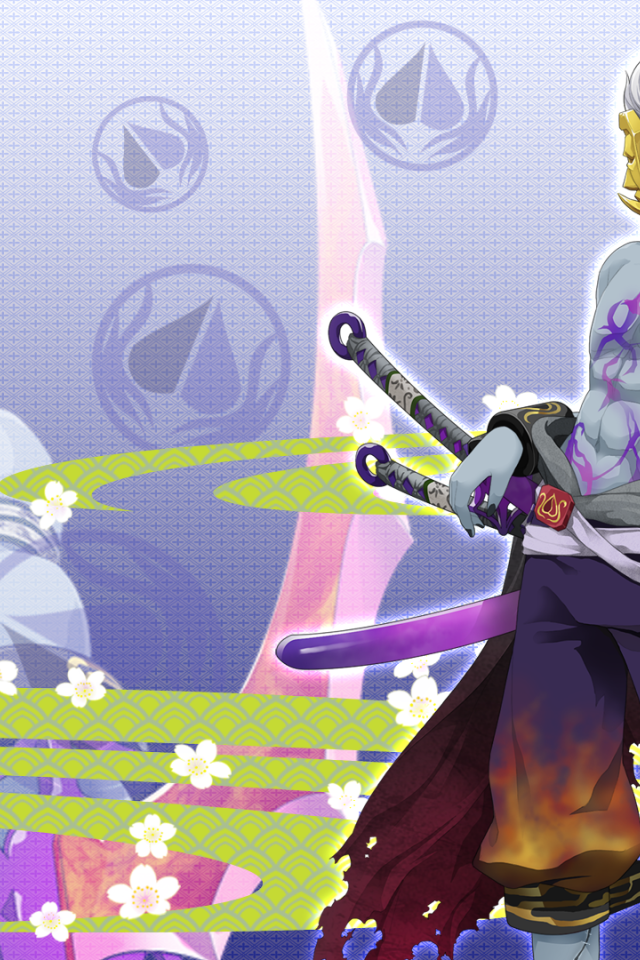 Синий парень из аниме Onigirl