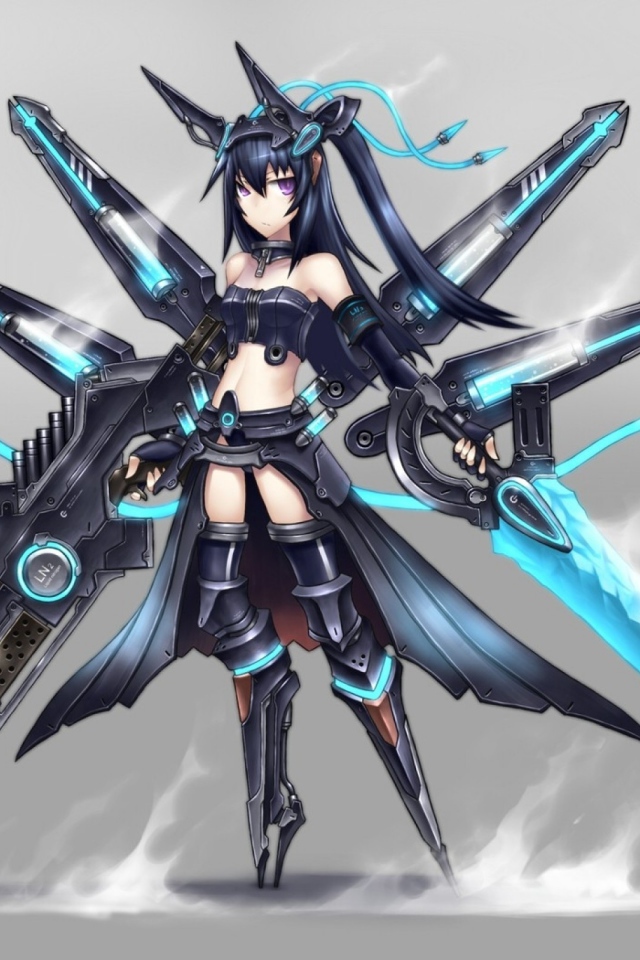 Голубой робот Gia Anime