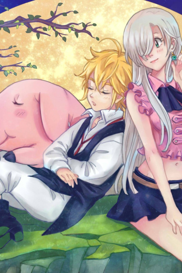 Парень и девушка из аниме Nanatsu no Taizai