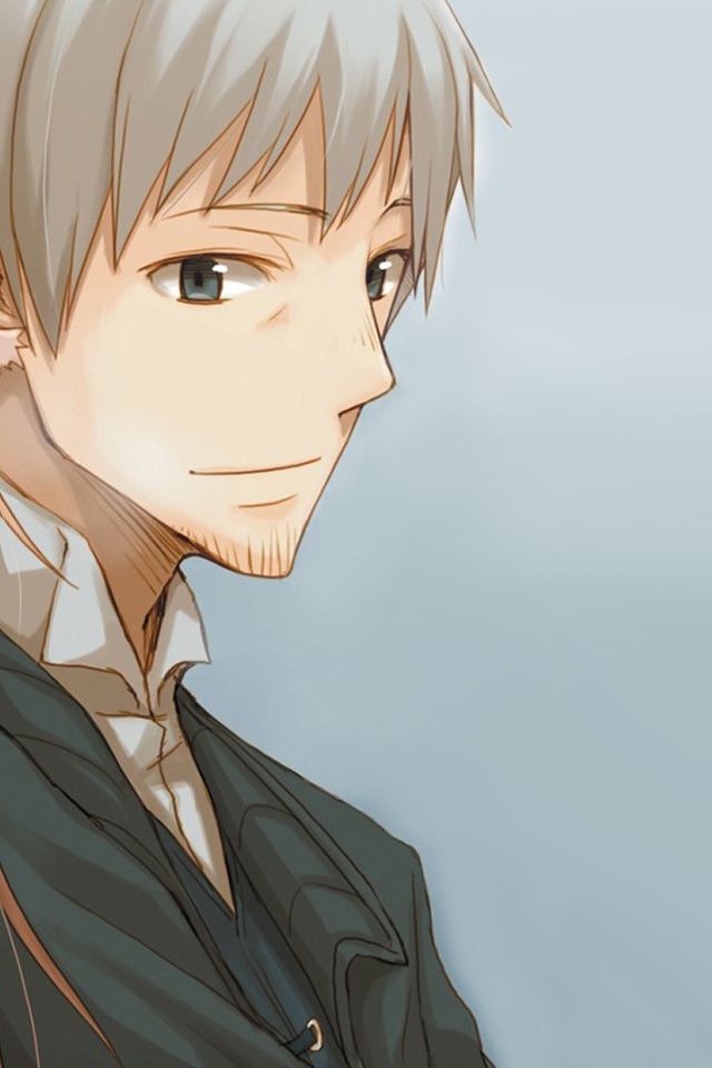 Парень и девушка из аниме Волчица и пряности