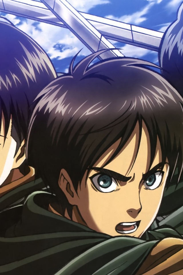 Парни из аниме Вторжение гигантов