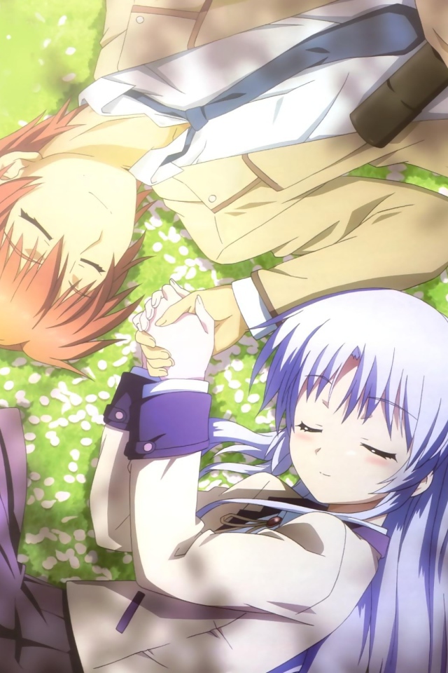 Влюбленная пара из аниме Ангельские ритмы