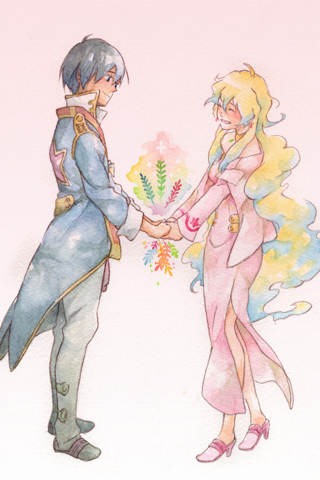 Влюбленная пара из аниме Гуррен-Лаганн