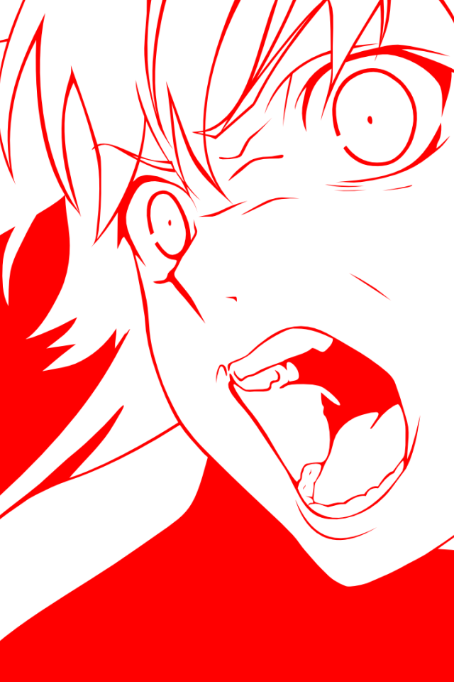 Крик девушки, аниме Яндере