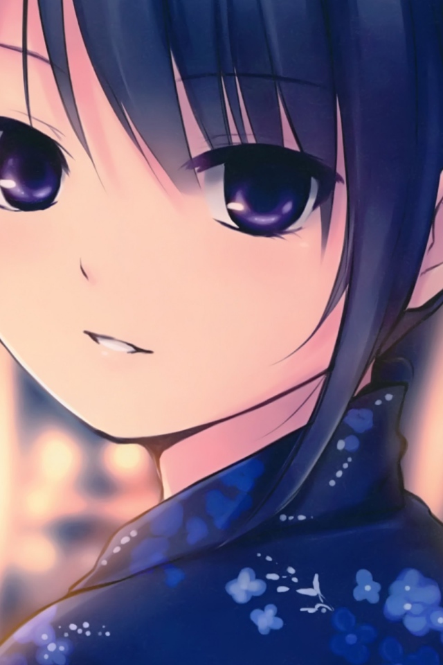 Милая девушка аниме Coffee-Kizoku