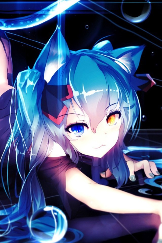 Диджей аниме среди мыльных пузырей