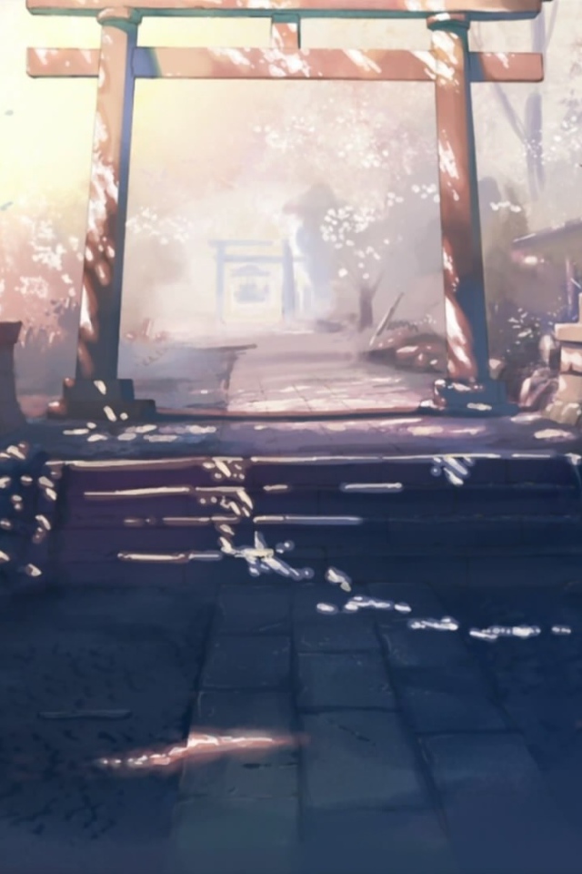 Вход в сад в аниме  Пять сантиметров в секунду