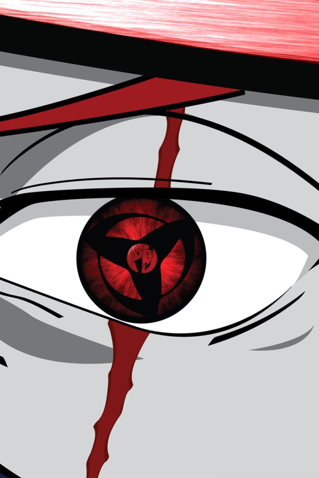 Глаз персонажа аниме Наруто