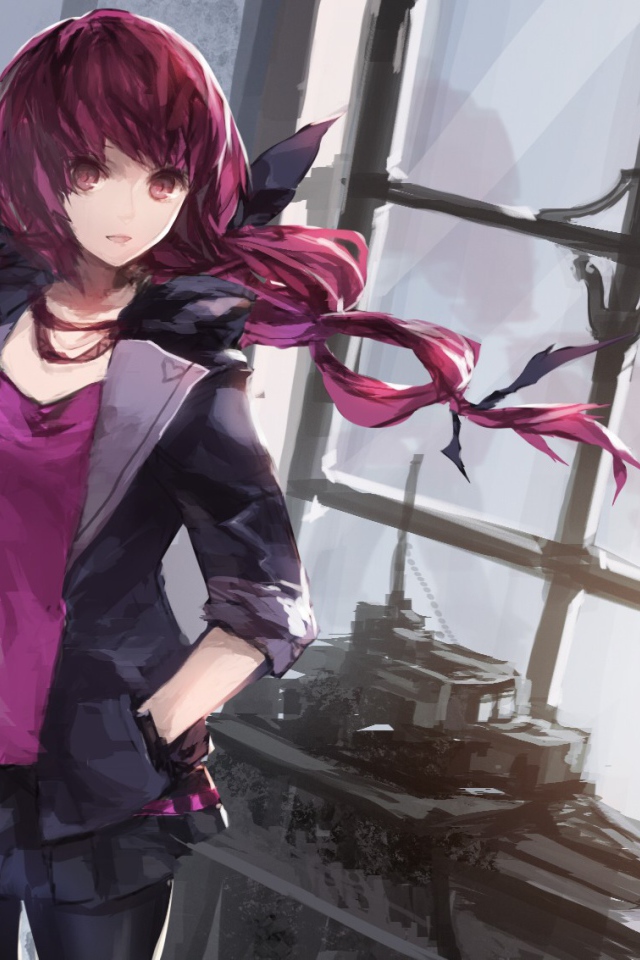 Девушка из аниме Весёлые детки-таблетки