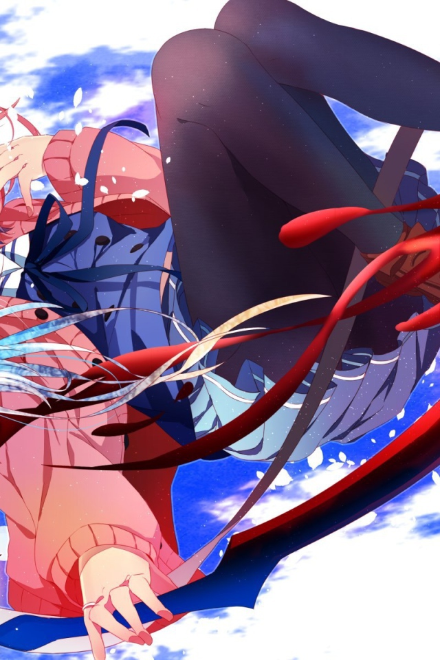 Девушка из аниме Kyoukai no Kanata