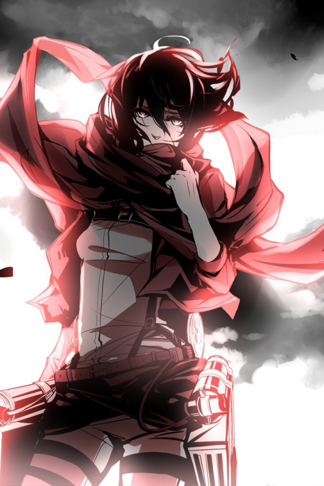 Девушка персонаж аниме Атака Титанов