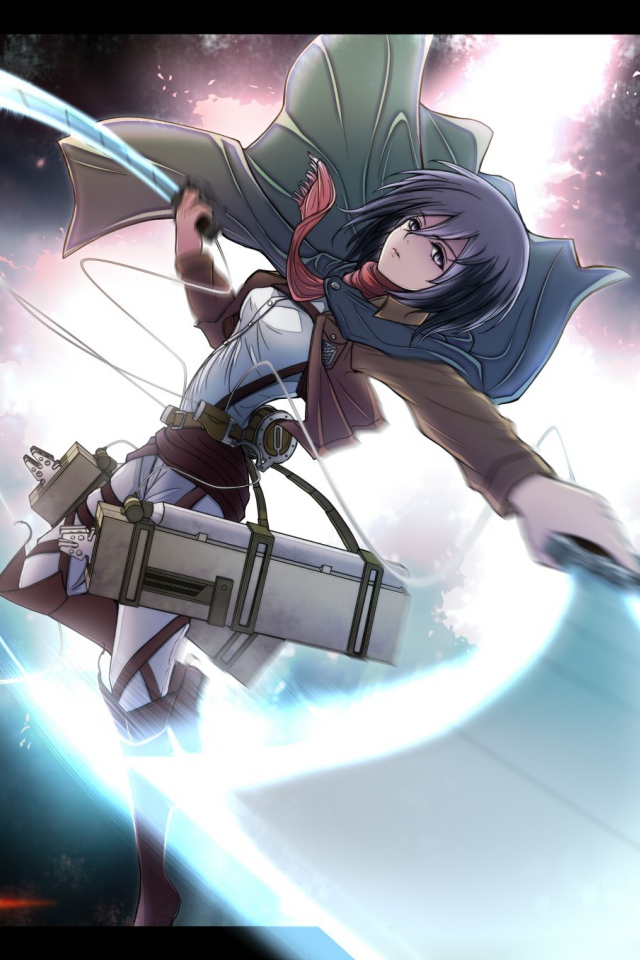 Девушка в полете, аниме Атака Титанов