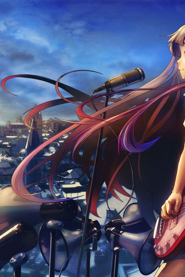 Девушка поет для всех, аниме