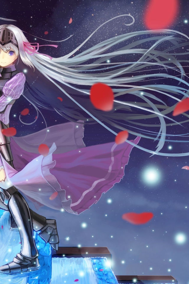 Девушка с букетом в аниме Уж не зомби ли это