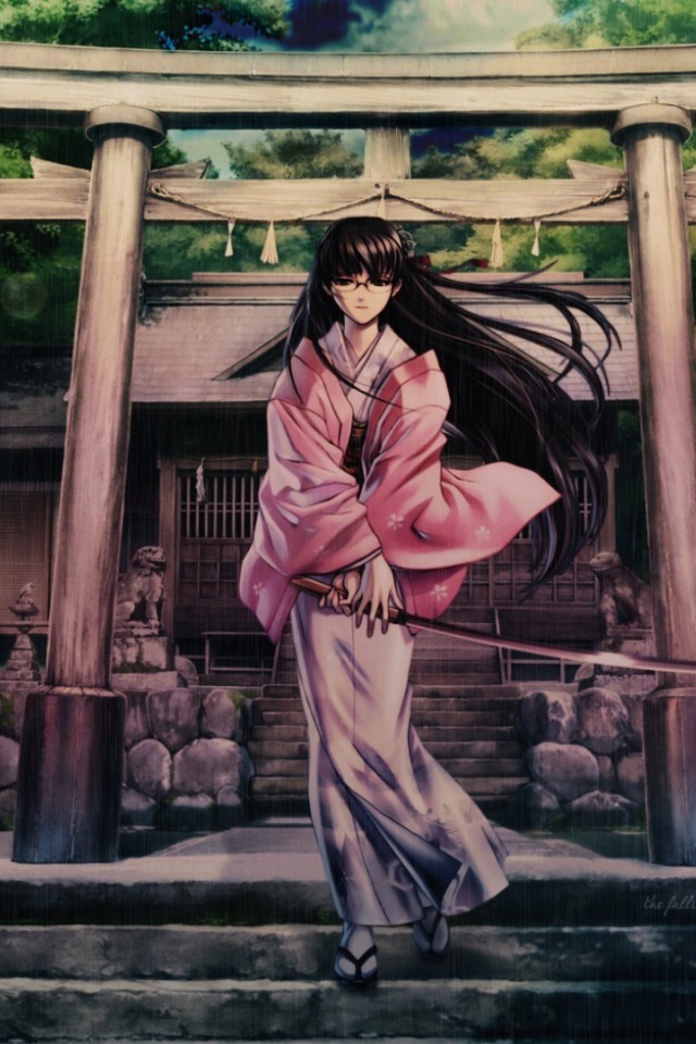 Девушка с катаной, аниме Пираты «Чёрной лагуны»