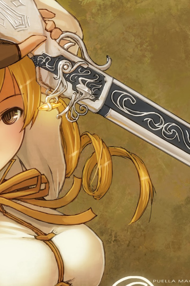 Девушка с мечом, аниме Девочка-волшебница Мадока