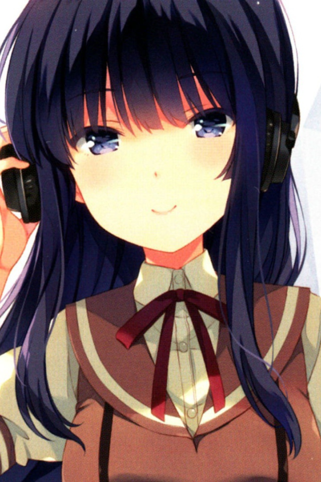 Девушка в наушниках в аниме Метод Небес