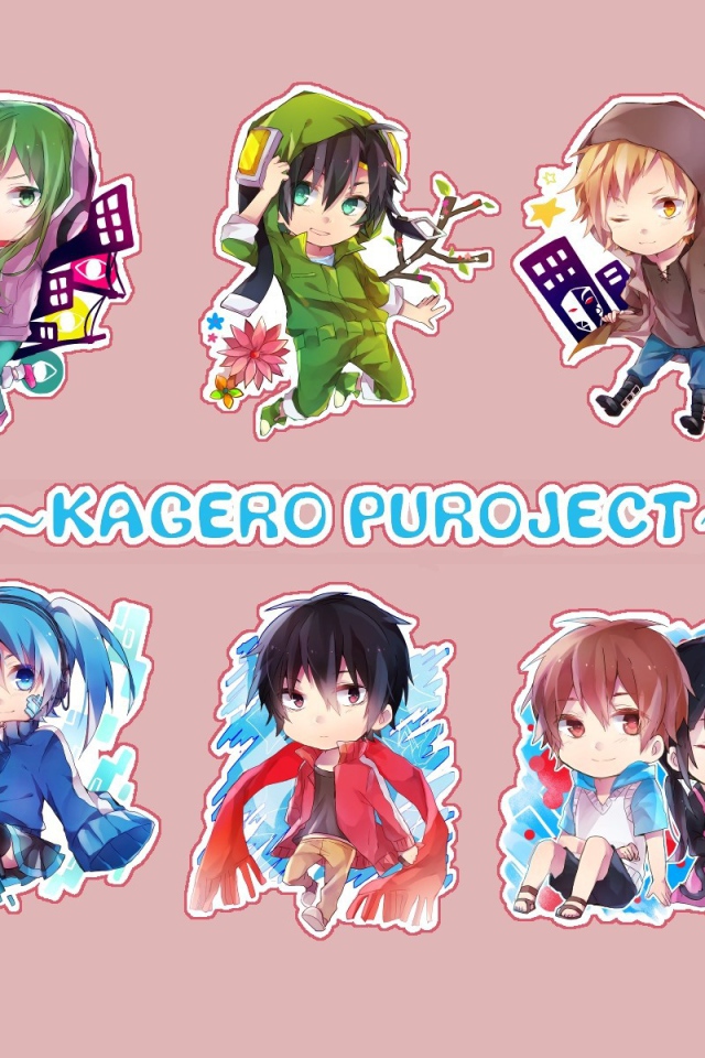 Девушки вокалоиды из аниме Kagerou Project