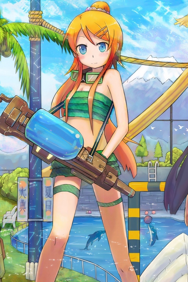 Девушки в аквапарке в аниме Моя сестренка не может быть такой милашкой