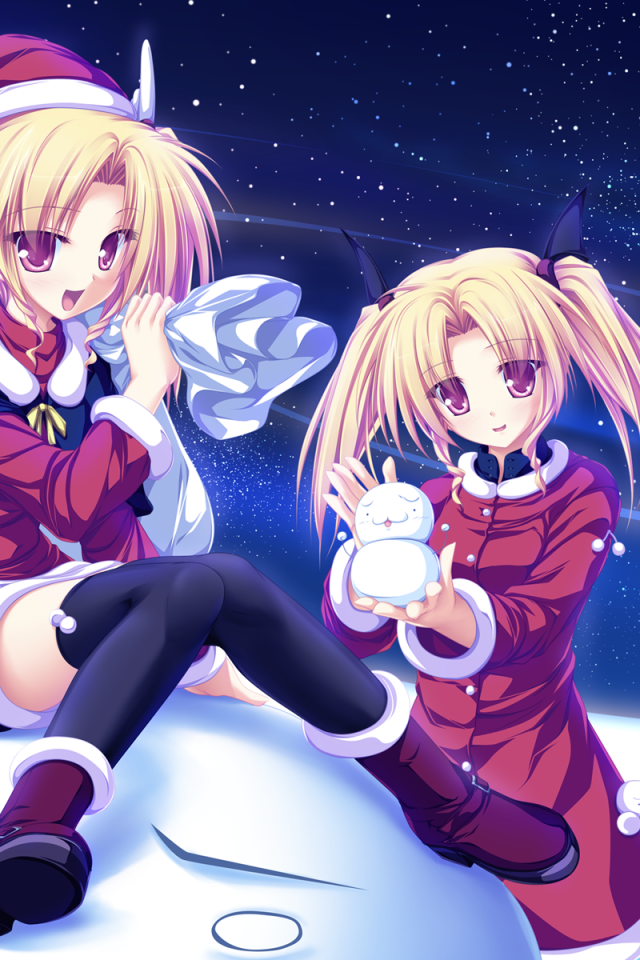 Девушки в наряде Санты, аниме Magus Tale