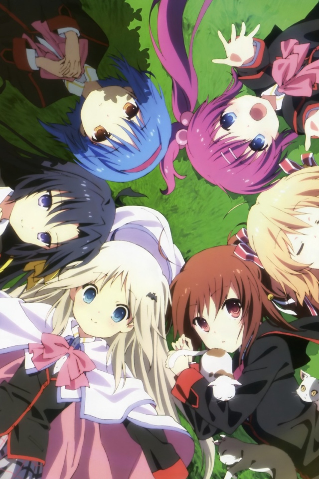 Девушки подружки в аниме Маленькие проказники