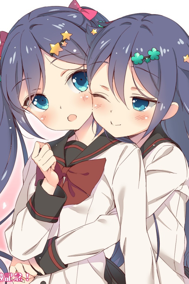 Девушки близнецы в аниме