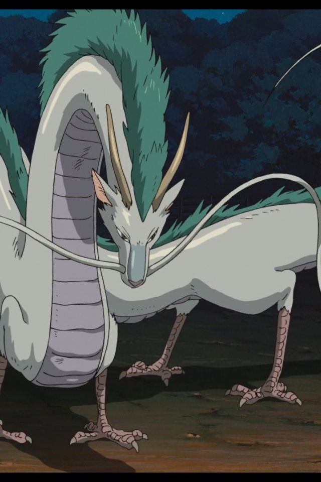 Зеленогривый дракон в аниме Унесённые призраками