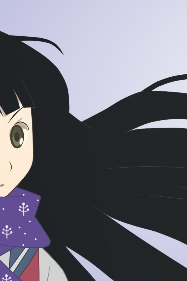 Черноволосая девушка аниме Sayonara Zetsubou Sensei