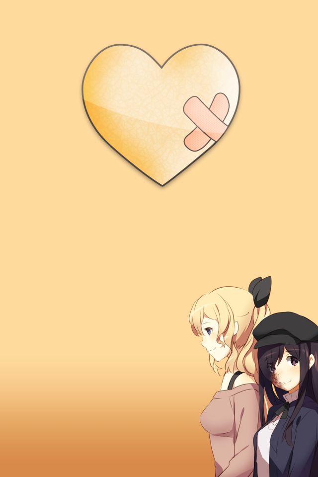 Сердце с заплаткой в аниме Девушки-инвалиды