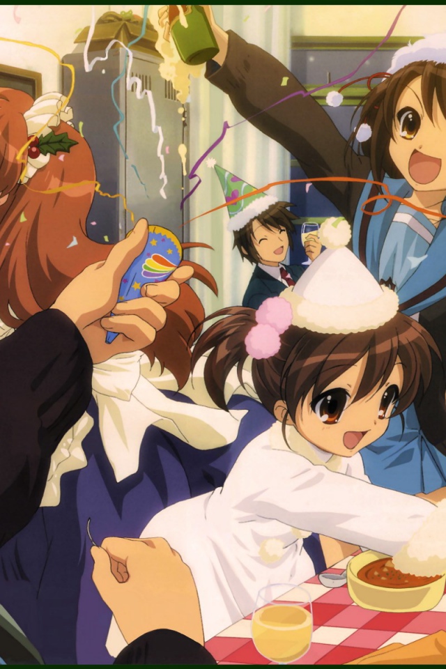 Праздник в аниме Меланхолия Харухи Судзумии
