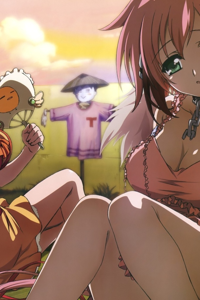 Жаркая погода в аниме Sora no Otoshimono