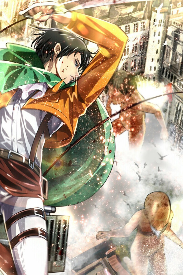 Персонаж Леви из аниме Shingeki no Kyojin