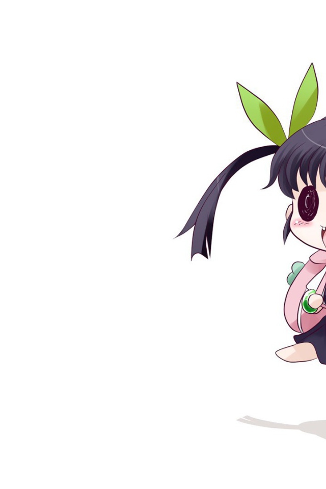 Маленькая девочка аниме с портфелем