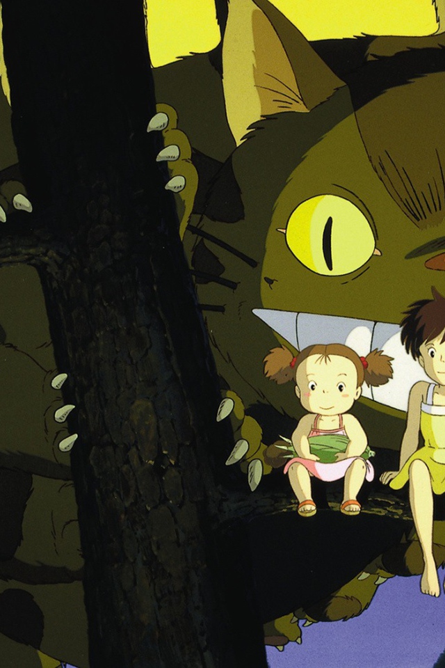 Волшебный кот в аниме Мой сосед Тоторо