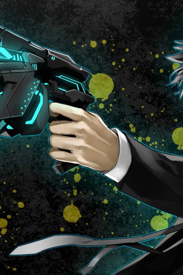 Парень с пистолетом из аниме Psycho-Pass