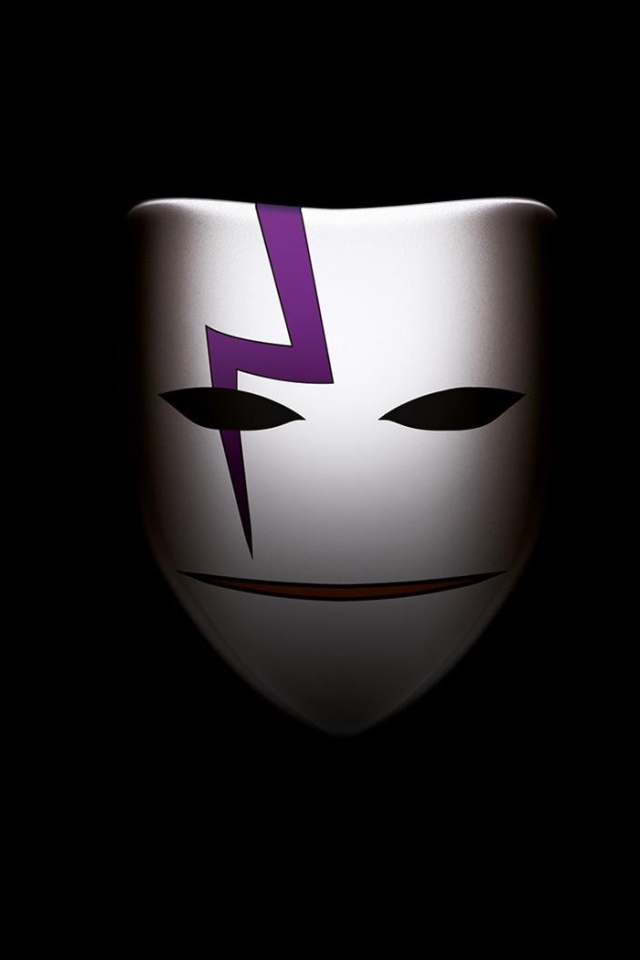 Маска в аниме Темнее черного