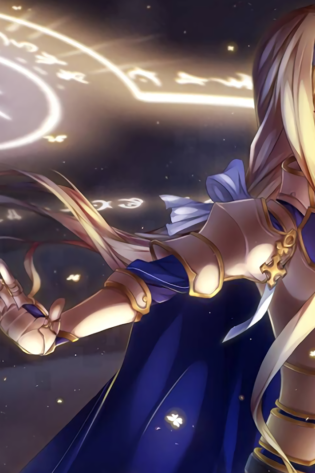 Могучий маг, девушка аниме