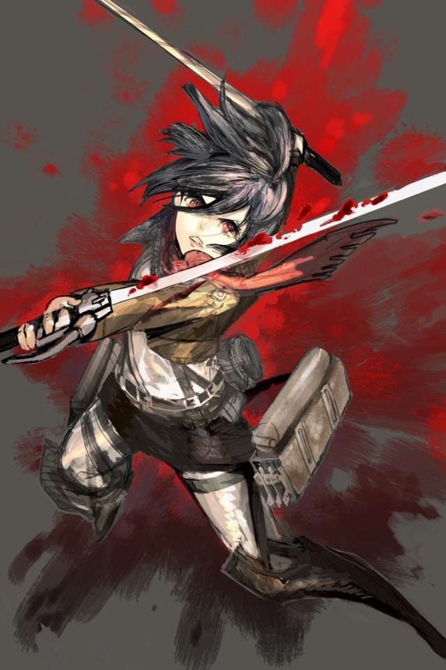 Микасса Аскеман из аниме Атака Титанов