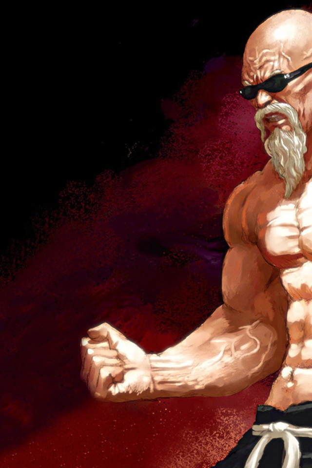 Мускулистый герой аниме