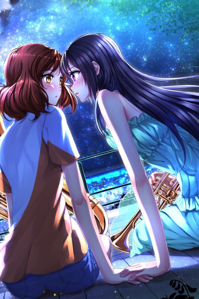 Музыкальный дуэт в аниме Играй, Эуфониум